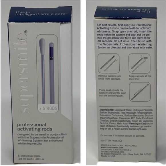 Supersmile Teeth Whitening Bundle - Toothbrush, Activating Rods, & Accelerator - Picture 5 of 15